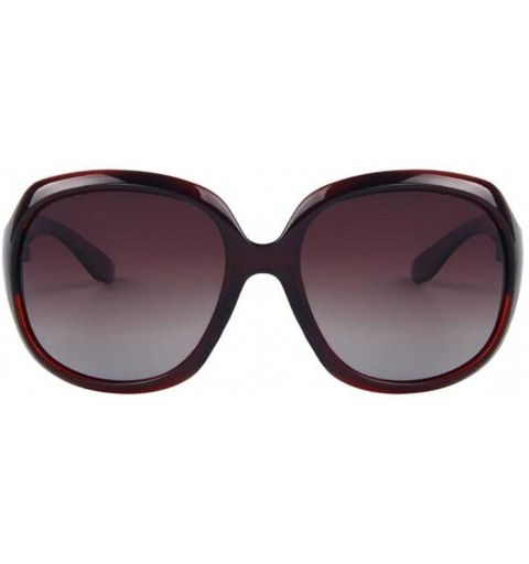 Rimless Women Fashion Polarized Sunglasses Sport Driving Glasses - Brown - CC17YWW58MH $7.74