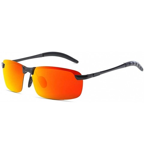 Sport Men Classic Alloy Sunglasses Polarized Sunglasses For Driving Outdoor Sports UV400 Protection Retro Rimless - CA198O43L...