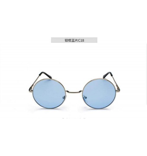 Oversized Women Classic Retro Cute Round Sunglasses Men Vintage Big Luxury Mirror Sun Glasses Oversized - 16 - CC198ZQH5Y3 $3...