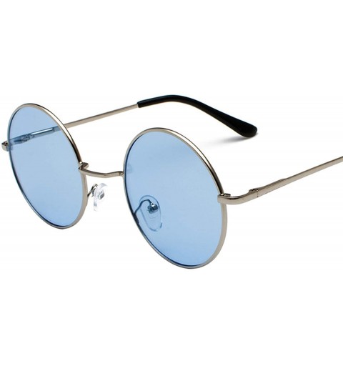 Oversized Women Classic Retro Cute Round Sunglasses Men Vintage Big Luxury Mirror Sun Glasses Oversized - 16 - CC198ZQH5Y3 $3...