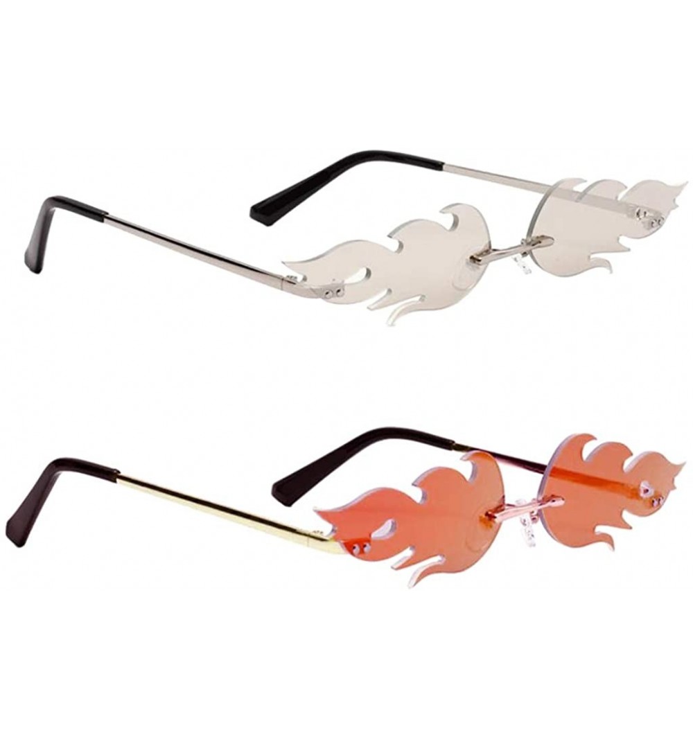 Oval 2pcs Eye Sunglasses Goggles Glasses Dress Up Accessories - CS196IXTGEI $16.59