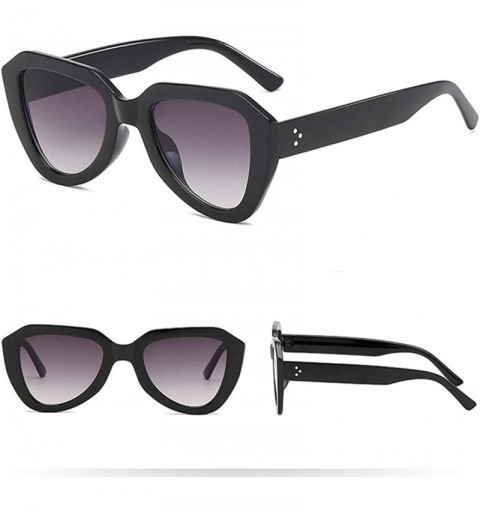 Round Vintage Sunglasses- Fashion Irregular Shape Glasses Retro Style Unisex - Gray - C018RU8M0HN $8.66