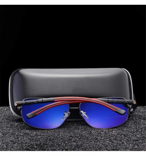 Oversized Aluminum brand men sunglasses polarizer HD UV400 Men - Silver Gray - CL1982XUS7U $30.76