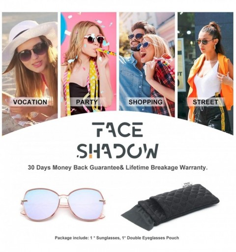 Oversized Classic Oversized Polarized Sunglasses for Women - Retro Square Cat Eye Sun Glasses UV400 Protection - C318WQGQH56 ...