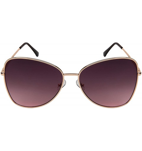 Oversized Fashion Oversized Butterfly Sunglasses MBG3204S FLOCR 3 - Rose Gold Frame/Grey-pink Lens - CR18XXL3X2T $8.93