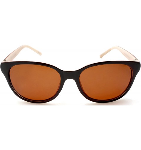 Oval Women's Polarized Fashion Sunglasses - Rita Hayworth You Excite Me Samba Style - Black/Pink - CJ122JU172P $11.55